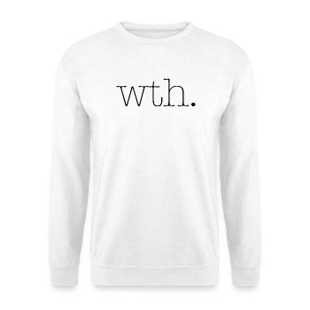 wth - Unisex Sweatshirt - white - Front