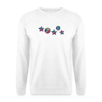  Sterne Weihnachten  - Unisex Pullover - Weiß - Vorne