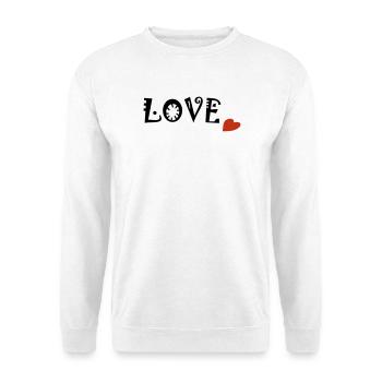 Amour - Sweat-shirt Unisexe - blanc - Devant