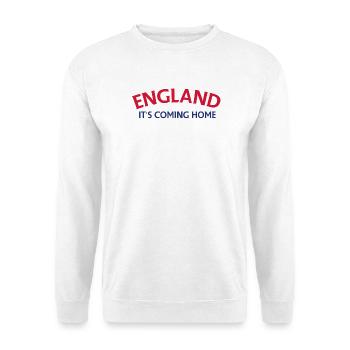 England It's Coming Home Banner - Unisex Sweatshirt - white - Front