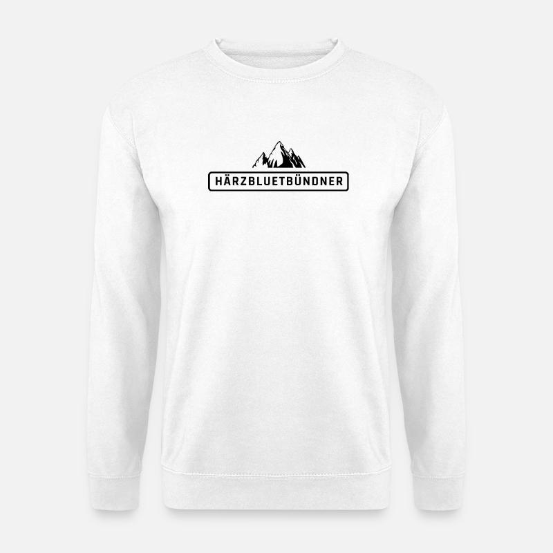Härzbluetbündner, Stolzer Bündner aus Graubünden - Unisex Pullover - Weiß