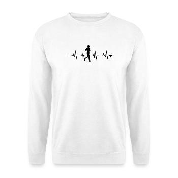 Faire du jogging - Sweat-shirt Unisexe - blanc - Devant