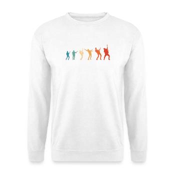 Evolution Rock Music Guitariste - Sweat-shirt Unisexe - blanc - Devant