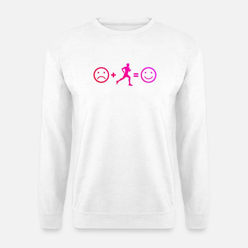 Geschenkidee für einen Running mit Running - Unisex Pullover - Weiß