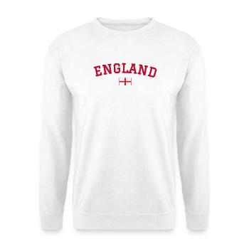 England Flag Design Red - Unisex Sweatshirt - white - Front