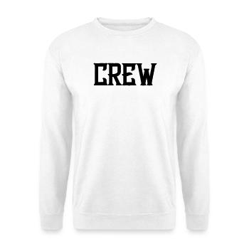 crew_schrift - Sweat-shirt Unisexe - blanc - Devant