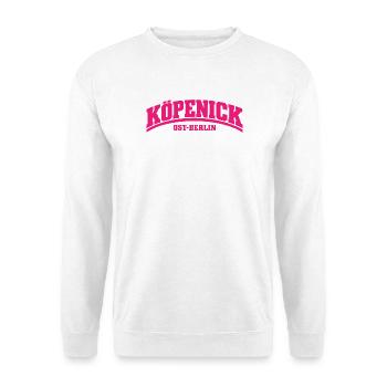 Köpenick - Ost-Berlin - Bezirk - Deutschland - Unisex Pullover - Weiß - Vorne - Alina (178cm) & Michal (187cm)