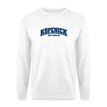 Köpenick - Ost-Berlin - Bezirk - Deutschland - Unisex Pullover - Weiß - Vorne - Alina (178cm) & Michal (187cm)