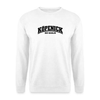 Köpenick - Ost-Berlin - Bezirk - Deutschland - Unisex Pullover - Weiß - Vorne - Alina (178cm) & Michal (187cm)