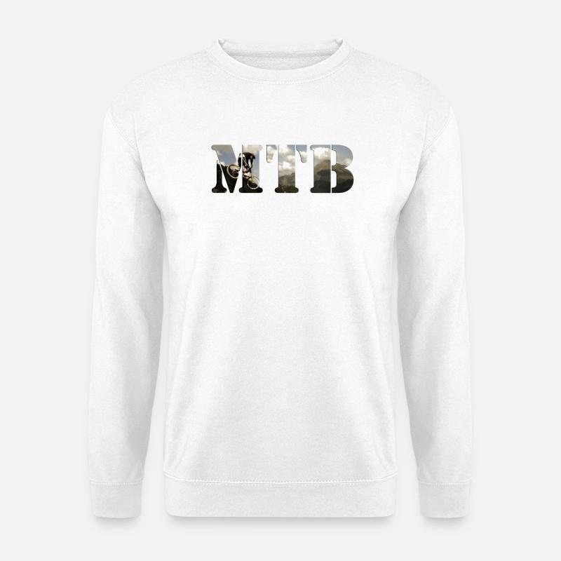 MTB Mountainbike - Unisex Pullover - Weiß