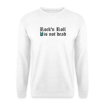 Le Rock'n Roll n'est pas mort - personnalisable - Sweat-shirt Unisexe - blanc - Devant