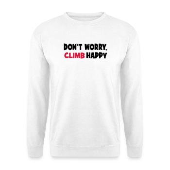 klettern - Unisex Pullover - Weiß - Vorne