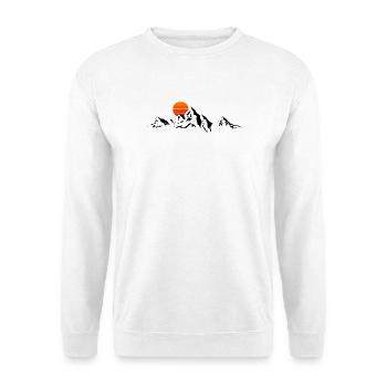 Montagnes Escalade et randonnée - Sweat-shirt Unisexe - blanc - Devant