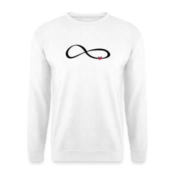 Infinity sign symbol gift love - Unisex Sweatshirt - white - Front