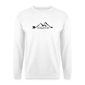 Der Weg ist das Ziel - Unisex Pullover - Weiß - Vorne