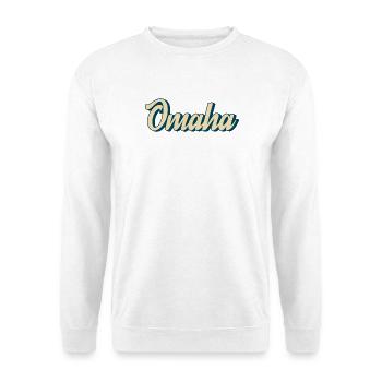 Omaha Script Retro - Unisex Pullover - Weiß - Vorne