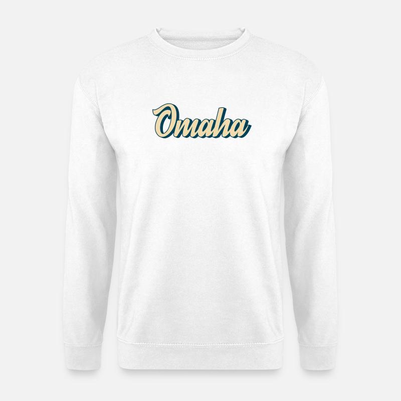 Omaha Script Retro - Unisex Sweatshirt - white