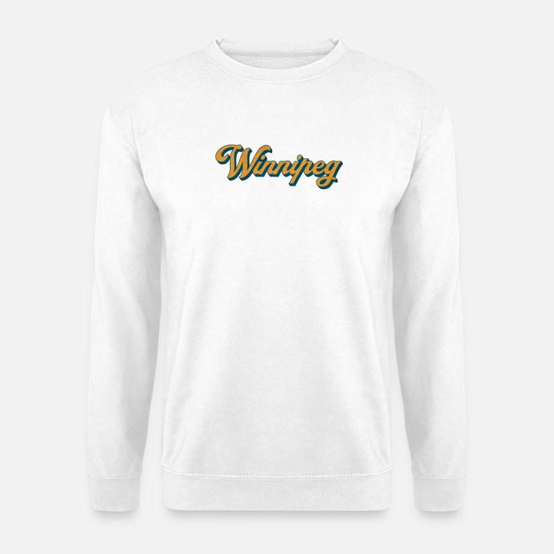 Winnipeg Retro Script - Unisex Sweatshirt - white