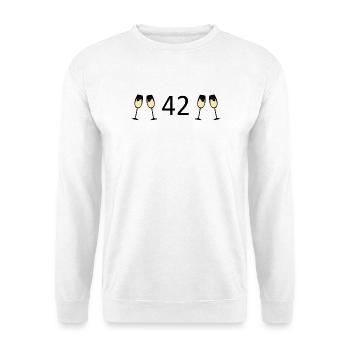 42nd Birthday 42 Years Anniversary 42 Years Number 42 - Unisex Sweatshirt - white - Front