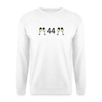44th Birthday 44 Years Anniversary 44 Years Number 44 - Unisex Sweatshirt - white - Front
