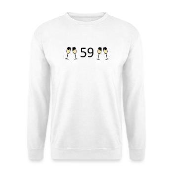 59th Birthday 59 Years Jubilee 59 Number 59 - Unisex Sweatshirt - white - Front