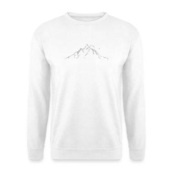 mountain - Unisex Sweatshirt - white - Front