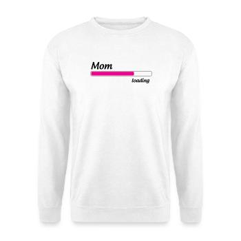 Maman loading... Please Wait - Future Mère - Sweat-shirt Unisexe - blanc - Devant
