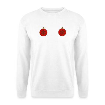 Christmas baubles - Unisex Sweatshirt - white - Front