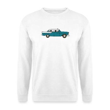 Kubanisches Oldtimer-Auto - Unisex Pullover - Weiß - Vorne