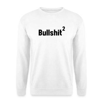 Bullshit im Quadrat - Unisex Pullover - Weiß - Vorne