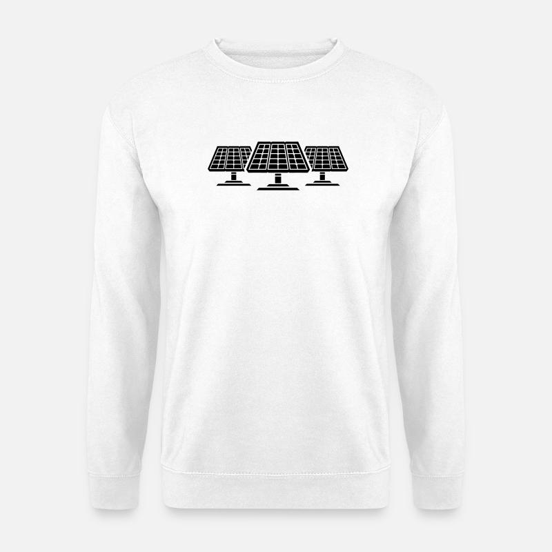 Solar PV system panels - Unisex Sweatshirt - white