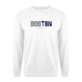 Boston Skyline Silhouette Design - Unisex Sweatshirt - white - Front