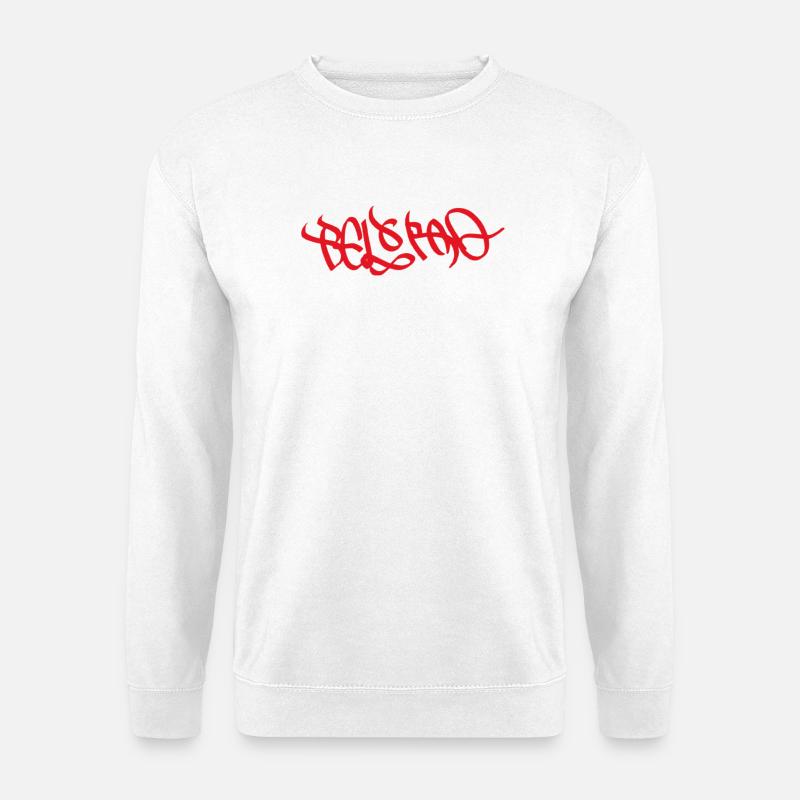Belgrad Street Art Souvenir - Unisex Pullover - Weiß