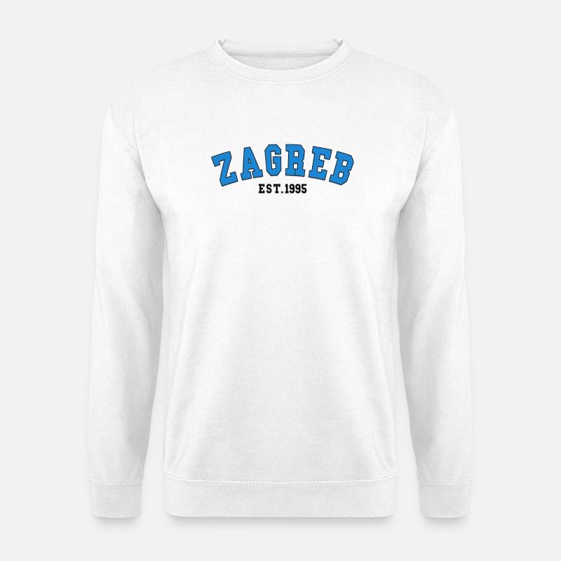 Zagreb Est.1995 - Unisex Pullover - Weiß
