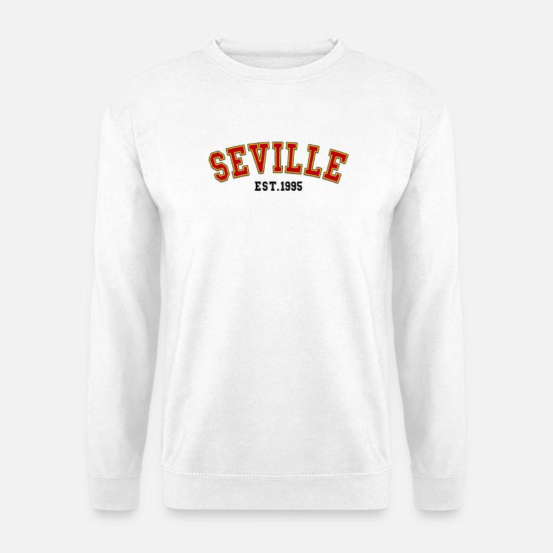 Sevilla Est.1995 - Unisex Pullover - Weiß