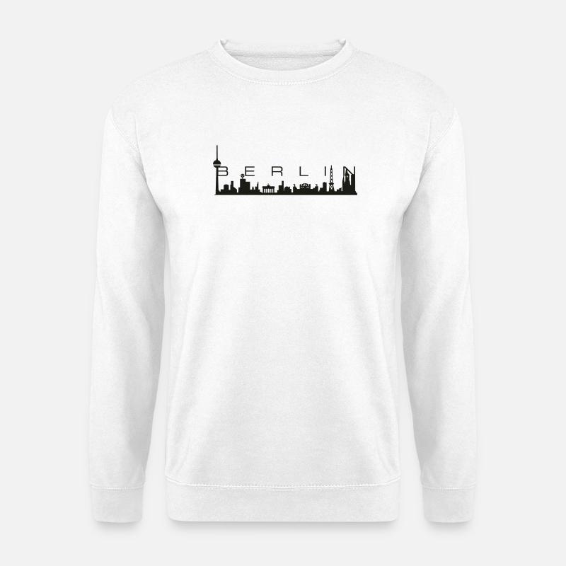 Berlin Skyline - Unisex Pullover - Weiß