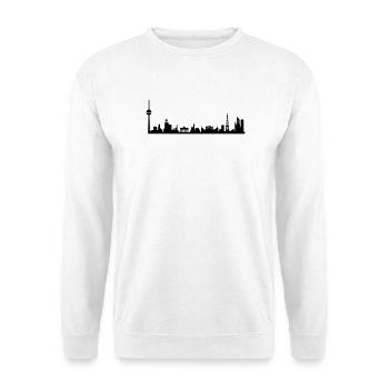 BERLIN SKYLINE  - Unisex Pullover - Weiß - Vorne