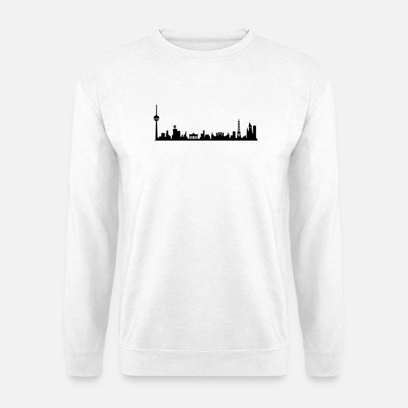 BERLIN SKYLINE  - Unisex Pullover - Weiß