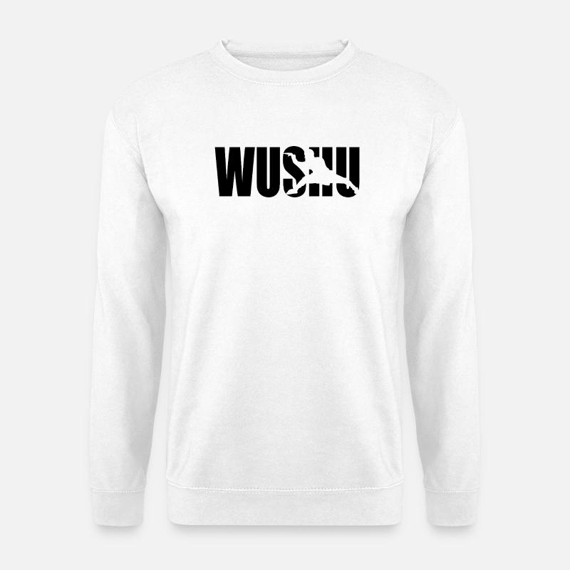 Wushu Kung Fu Kampfkunst Klassisches Design - Unisex Pullover - Weiß