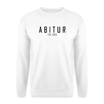 Abitur 2026 - Sweat-shirt Unisexe - blanc - Devant