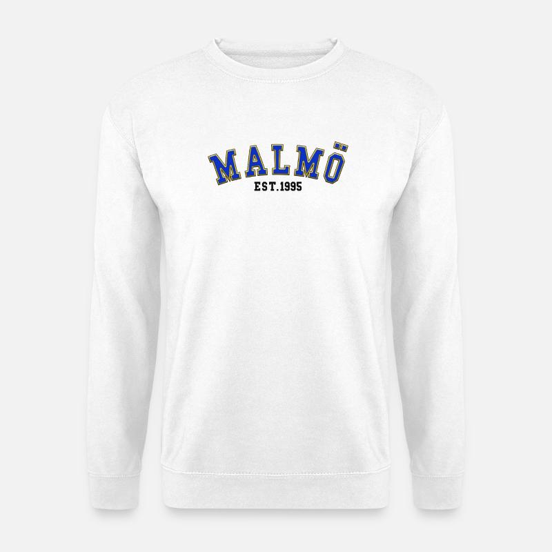 Malmö Est. 1995 - Unisex Sweatshirt - white