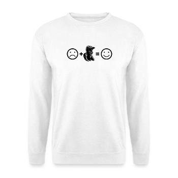 Attention motocross fans, simple statement - Unisex Sweatshirt - white - Front
