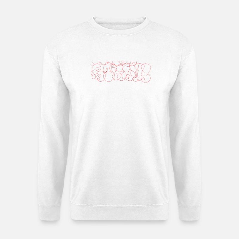 Abstract Scribble Art Berlin Souvenir - Unisex Sweatshirt - white