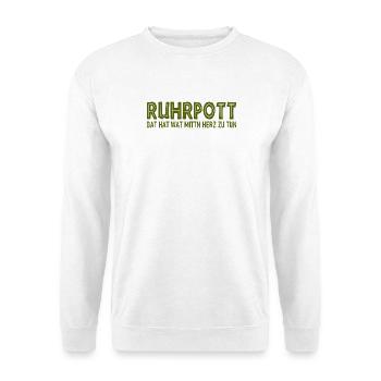 Ruhrpott - Dat hat wat mittn Herz zu tun - Unisex Sweatshirt - white - Front