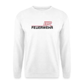 Fire Brigade 112 Neon Lines - Unisex Sweatshirt - white - Front