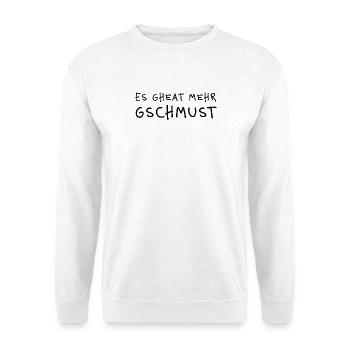 It gheat more gschcuddle dialect statement cuddling - Unisex Sweatshirt - white - Front