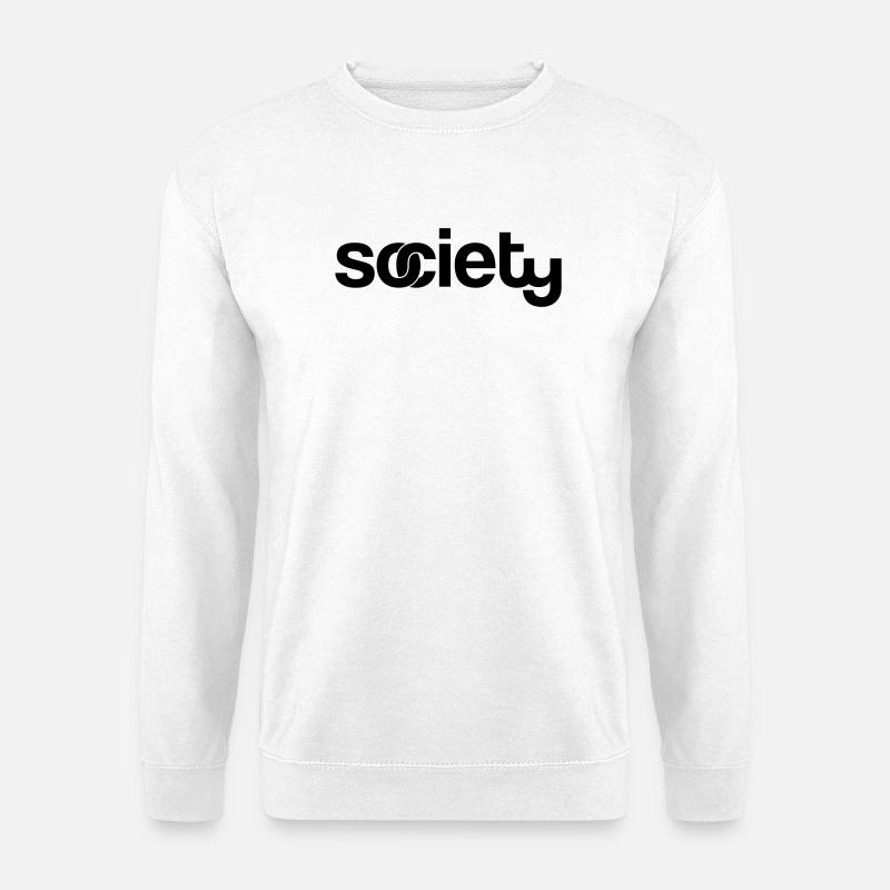 society - Unisex Pullover - Weiß