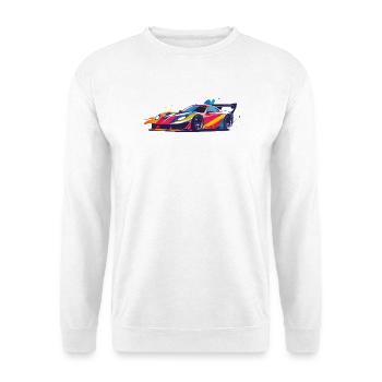 cool drift car racing body art - Unisex Sweatshirt - white - Front