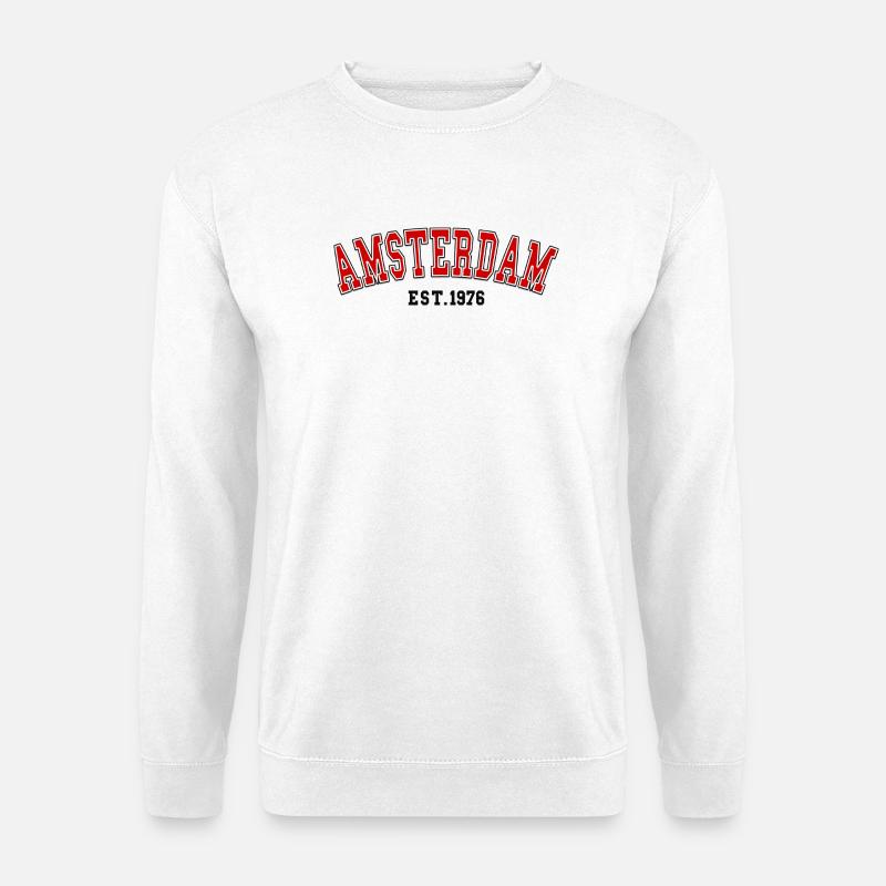 Amsterdam gegründet 1976 - Unisex Pullover - Weiß
