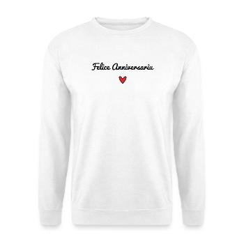 Felice Anniversariu. Korsika. JUBILÄUM. HAPPY BI - Unisex Pullover - Weiß - Vorne